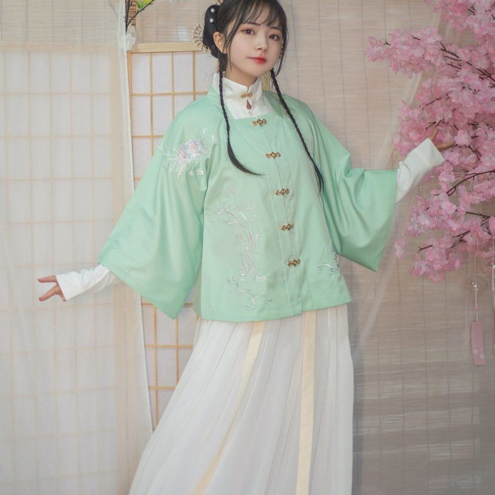 Enchanted Sika Gown | Women Traditional Dress Hanfu Top Maxi Skirt Cardigan